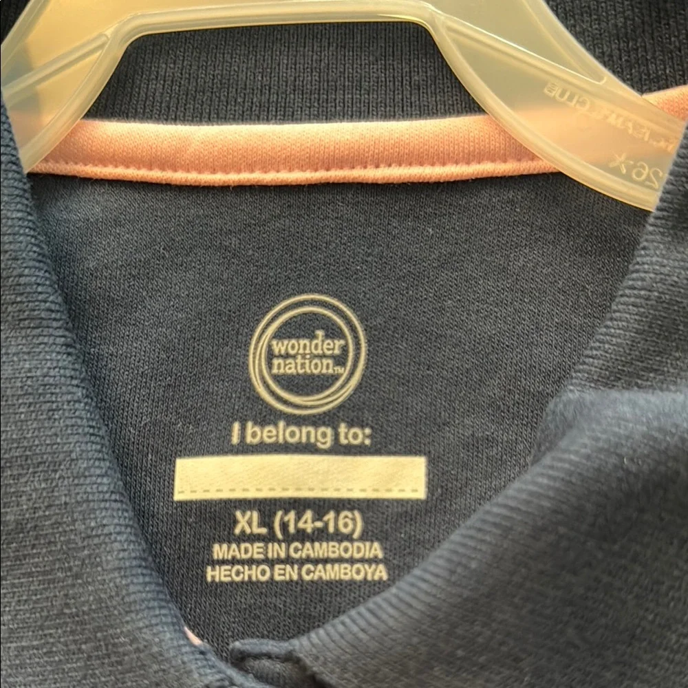 Wonder Nation Blue Polo Shirt Classic Design - Picture 2 of 10